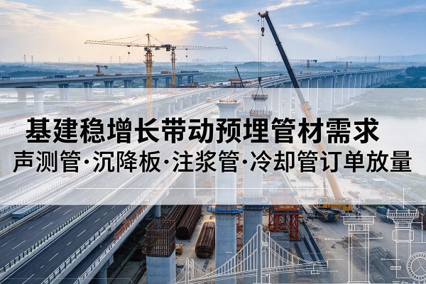 贵定基建稳增长带动预埋监测管材需求，声测管、沉降板、注浆管订单持续放量